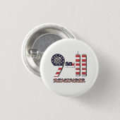 9-11 Originele Button van het Vlagpatroon (Voorkant /achterkant)