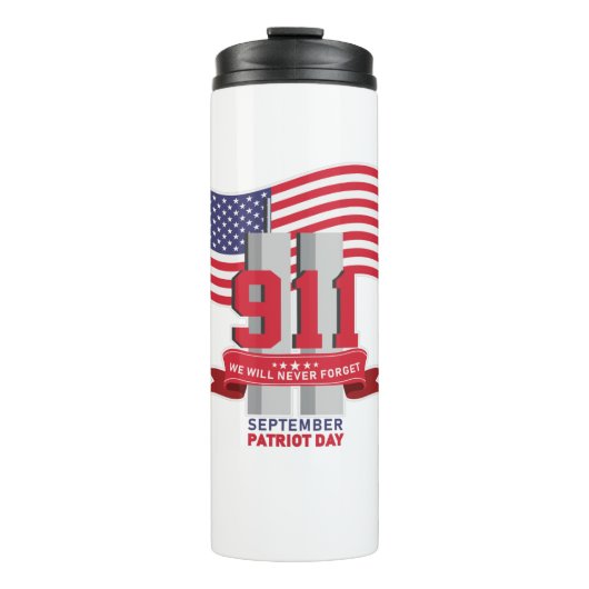 9.11 Patriot Day; Never Forget Thermosbeker (Voorkant)