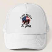 9 11 Patriots Day Flag USA op 11 september Trucker Pet (Voorkant)