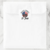 9 11 Patriots Day Flag USA op 11 september Vierkante Sticker (Tas)