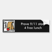 9/11, Prove 9/11 verdieping 4 gratis lunch Bumpersticker (Voorkant)