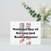 9-11 Remembrance  Day - Patriot Day Briefkaart (Staand voorkant)