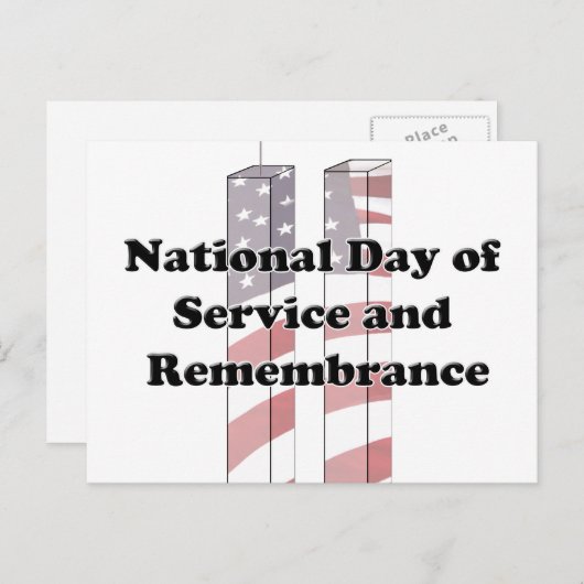 9-11 Remembrance  Day - Patriot Day Briefkaart (Voorkant / Achterkant)