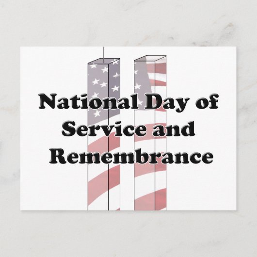 9-11 Remembrance  Day - Patriot Day Briefkaart (Voorkant)