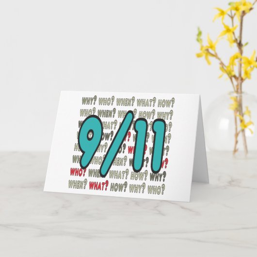 9/11 Samenzwering Kaart (Gele Bloem)