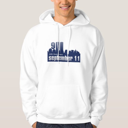 9/11 september 11 - 10e Jubileum Hoodie (Voorkant)