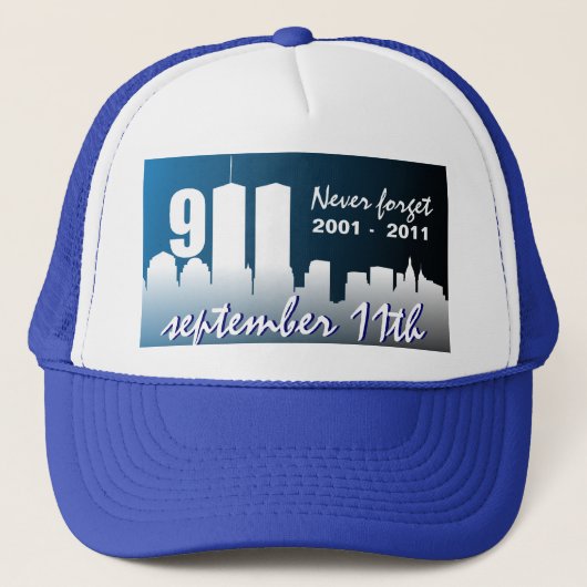 9/11 september 11 - 10e Jubileum Trucker Hat Trucker Pet (Voorkant)