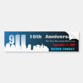 9/11 september 11 - Gepersonaliseerd Bumpersticker (Voorkant)