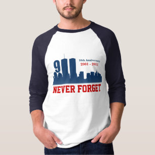 9/11 september 11 - Vergeet het nooit - Raglan shi T-shirt