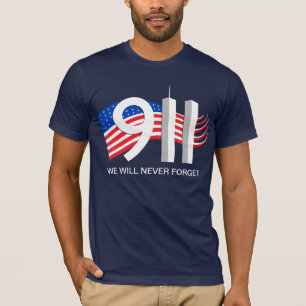9/11 september 11 - We zullen nooit tshirt vergete