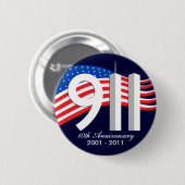 9/11 september 11e Jubileum WTC Pins Ronde Button 5,7 Cm (Voorkant /achterkant)