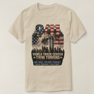 9/11 Twin Towers-herdenking T-shirt