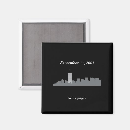 9/11 Vector Memorial Magneet (Voorkant / Achterkant)