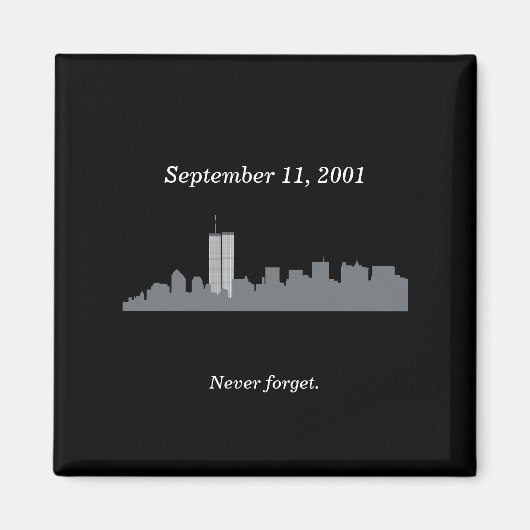 9/11 Vector Memorial Magneet (Voorkant)