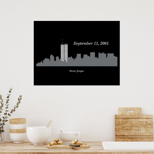 9/11 Vector Memorial Poster (Keuken)