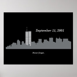 9/11 Vector Memorial Poster