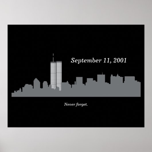 9/11 Vector Memorial Poster (Voorkant)