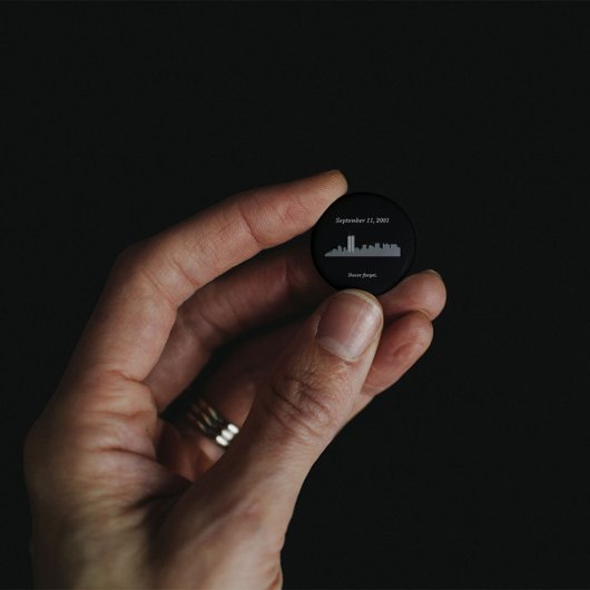 9/11 Vector Memorial Ronde Button 3,2 Cm