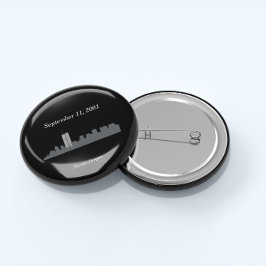 9/11 Vector Memorial Ronde Button 3,2 Cm