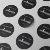 9/11 Vector Memorial Ronde Sticker