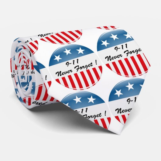 9/11 Vergeet het nooit! Stropdas (Opgerold)