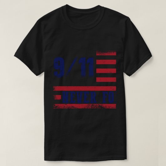 9 11 Vergeet het nooit T-shirt (Design voorkant)