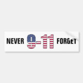 9-11 Vergeet nooit Bumpersticker (Voorkant)