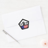 9 11 Vergeet nooit, onthoud altijd Ronde Sticker (Envelop)