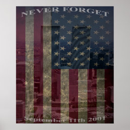 9/11 Vergeet nooit - Poster