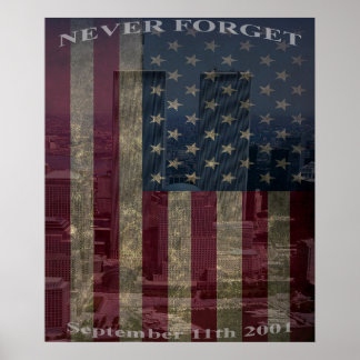 9/11 Vergeet nooit - Poster