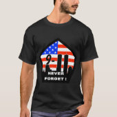 9/11 Vergeet nooit! T-shirt (Voorkant)