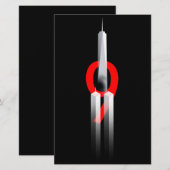 9 11 Vergeet nooit te herinneren 9.11.2001 Memoria Briefpapier (Voorkant / Achterkant)