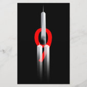 9 11 Vergeet nooit te herinneren 9.11.2001 Memoria Briefpapier (Voorkant)