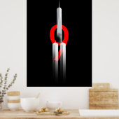 9 11 Vergeet nooit te herinneren 9.11.2001 Memoria Poster (Keuken)