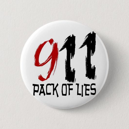 9/11 Verpakking van leien Ronde Button 5,7 Cm (Voorkant)