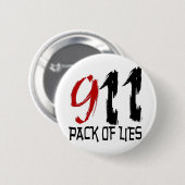 9/11 Verpakking van leien Ronde Button 5,7 Cm (Voorkant /achterkant)