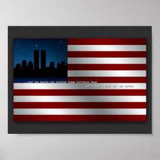 9-11 Vlag Poster