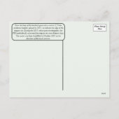 9/11 Vlucht 93 Nationaal Briefkaart (Achterkant)