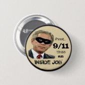9/11 was een Button van de Baan (Voorkant /achterkant)