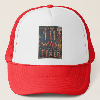 9-11 was vast blauw trucker pet