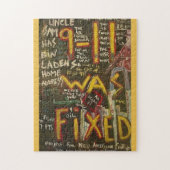 9-11 was vast zwart legpuzzel (Verticaal)