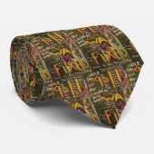 9-11 was vast zwart stropdas (Opgerold)