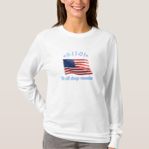 9-11 We zullen het altijd onthouden T-shirt