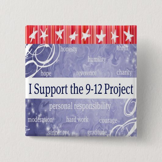 9/12 Button voor projectondersteuning (Voorkant)