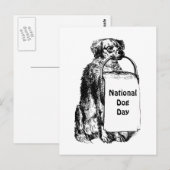 9/21-27 National Dog Week Briefkaart (Voorkant / Achterkant)