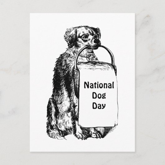 9/21-27 National Dog Week Briefkaart (Voorkant)