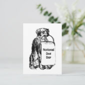 9/21-27 Nationale Hond Week Briefkaart (Staand voorkant)