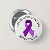 9/21 Wereld Alzheimer Dag Ronde Button 5,7 Cm (Voorkant /achterkant)