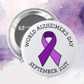 9/21 Wereld Alzheimer Dag Ronde Button 5,7 Cm