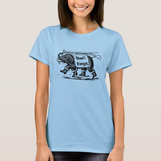9-22 Elephant Appreciation Day T-shirt (Voorkant)